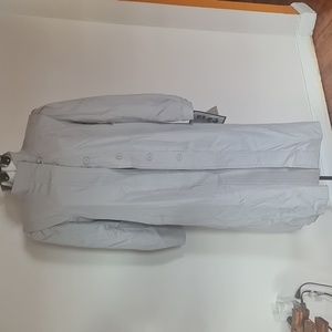 Gray water resistant treach coat NWT SIZE LARGE